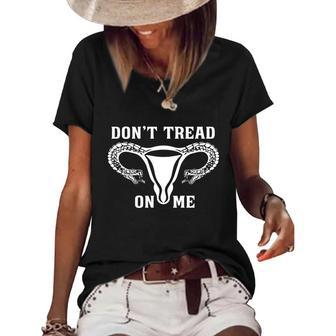Don’T Tread On Me Uterus Gift V6 Women's Short Sleeve Loose T-shirt - Monsterry UK