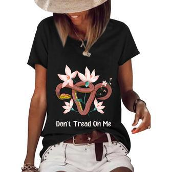 Don’T Tread On Me Uterus Great Gift Women's Short Sleeve Loose T-shirt - Monsterry CA
