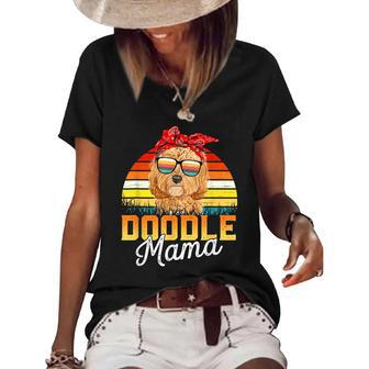 Doodle Mama Best Goldendoodle Mom Ever Mothers Day Dog Mom Women's Short Sleeve Loose T-shirt - Thegiftio UK