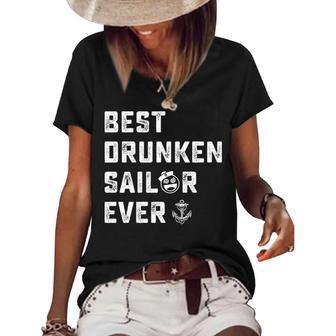 Drunken Sailor V2 Women's Short Sleeve Loose T-shirt - Monsterry