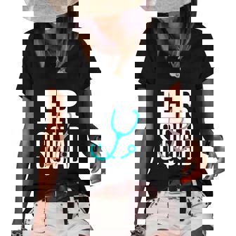 Er Squad Emergency Squad Emergency Funny Nurse Er Nurse Graphic Design Printed Casual Daily Basic Women's Short Sleeve Loose T-shirt - Thegiftio