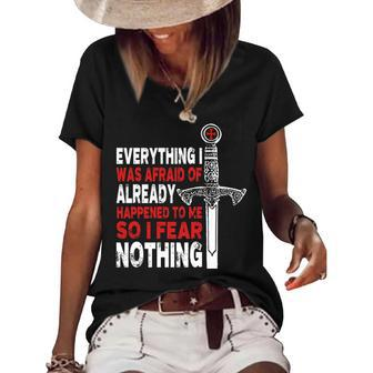 Everything I Was Afraid Of Already Happened To Me So I Fear Nothing - Templar Shirts Women's Short Sleeve Loose T-shirt - Thegiftio UK