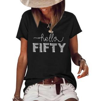 Fifty Est 1972 Born In 1972 50Th Birthday V2 Women's Short Sleeve Loose T-shirt - Thegiftio
