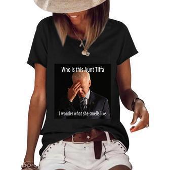 Funny Anti Biden Fjb Dementia Biden Fjb T Funny Anti Biden Lets Go Brandon Women's Short Sleeve Loose T-shirt - Monsterry AU