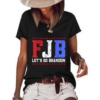 Funny Anti Biden Fjb Lets Go Brandon Joe Biden Chant Design Women's Short Sleeve Loose T-shirt - Monsterry DE