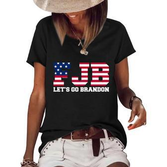 Funny Anti Biden Fjb Lets Go Brandon Lets Go Brandon Joe Biden Chant Women's Short Sleeve Loose T-shirt - Monsterry AU