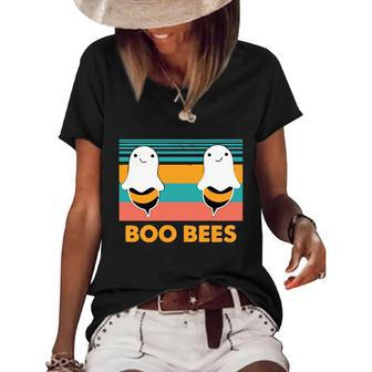 Funny Halloween Boo Bees Funny Halloween Boobies Graphic Design Printed Casual Daily Basic Women's Short Sleeve Loose T-shirt - Thegiftio UK
