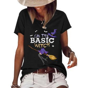 Funny Halloween Im The Basic Witch Matching Group Women's Short Sleeve Loose T-shirt - Seseable
