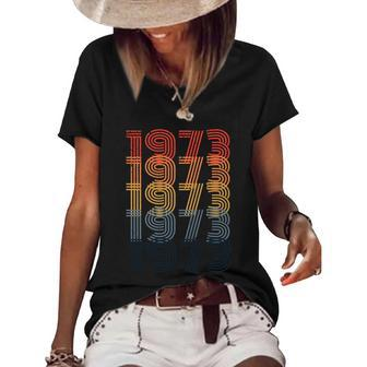 Funny Womens Rights 1973 Pro Roe Rights Ferminist 2022 1 Women's Short Sleeve Loose T-shirt - Monsterry UK