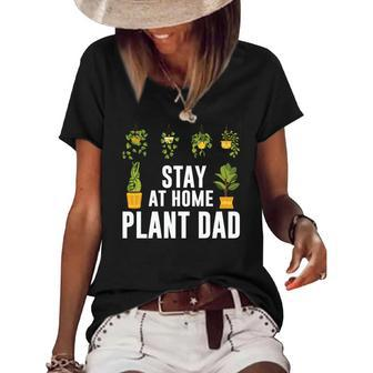 Gardening Stay At Home Plant Dad Idea Gift Women's Short Sleeve Loose T-shirt - Seseable