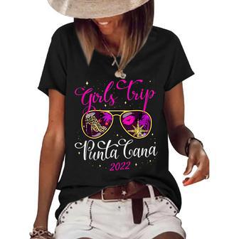 Girls Trip Punta Cana 2022 For Women Weekend Birthday Party Women's Short Sleeve Loose T-shirt - Seseable