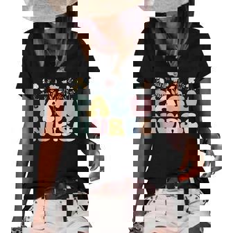 Groovy Pacu Nurse Proud Post Anesthesia Care Unit Women's Short Sleeve Loose T-shirt - Thegiftio