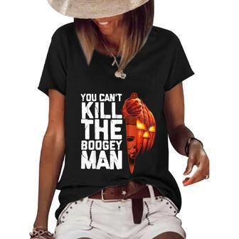 Halloween Costume You Cant Kill The Boogey Man Graphic Design Printed Casual Daily Basic Women's Short Sleeve Loose T-shirt - Thegiftio UK
