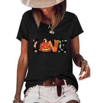 Halloween Love Boo Halloween Day Graphic Design Printed Casual Daily Basic Women's Short Sleeve Loose T-shirt - Thegiftio UK