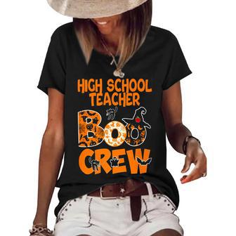 High School Teacher Teacher Halloween Costume With Cutest Pu Women's Short Sleeve Loose T-shirt - Thegiftio UK