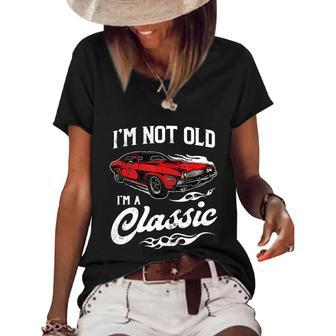 Im Not Old Im A Classic 1970S Muscle Car Lover Gift Tshirt Graphic Design Printed Casual Daily Basic Women's Short Sleeve Loose T-shirt - Thegiftio UK