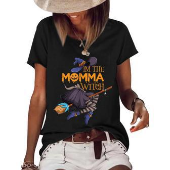 Im The Momma Witch Halloween Matching Group Costume Women's Short Sleeve Loose T-shirt - Seseable