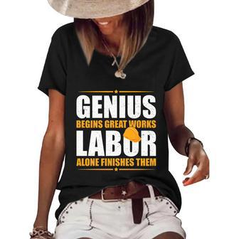 Labor Day Holiday Tshirtgod Has Set Labor & Rest As Day & Night To Successi Women's Short Sleeve Loose T-shirt - Thegiftio UK