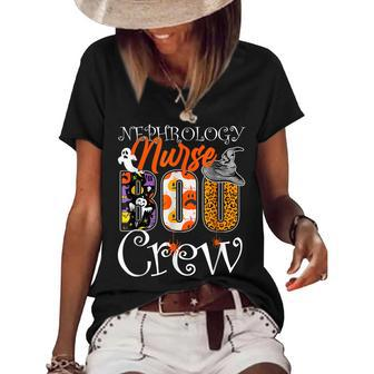 Nephrology Nurse Boo Crew Nephrology Nurse Halloween Women's Short Sleeve Loose T-shirt - Seseable