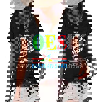 Oes Star Necklace Order Of The Eastern Star Mothers Day Women's Short Sleeve Loose T-shirt - Thegiftio