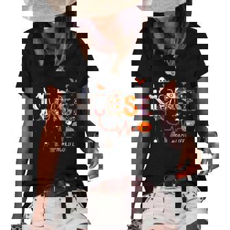 Pacu Nurse Pumpkin Halloween Post Anesthesia Care Unit Women's Short Sleeve Loose T-shirt - Thegiftio