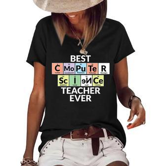 Periodic Table - Best Computer Science Teacher Ever Women's Short Sleeve Loose T-shirt - Thegiftio UK