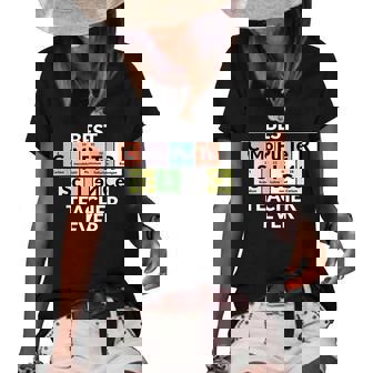 Periodic Table - Best Computer Science Teacher Ever Women's Short Sleeve Loose T-shirt - Thegiftio