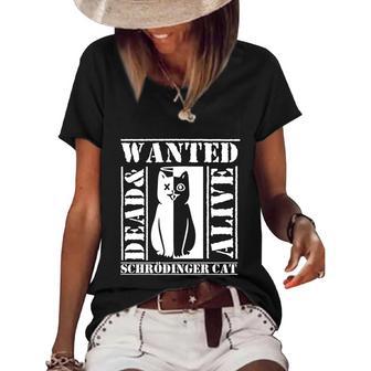 Physicists Scientists Schrödingers Katze Cute Gift Women's Short Sleeve Loose T-shirt - Monsterry UK