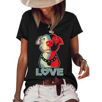 Pitbull Love Pitbull Lovers 1 Women's Short Sleeve Loose T-shirt - Thegiftio UK