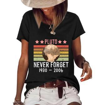 Pluto Never Forget V3 Women's Short Sleeve Loose T-shirt - Monsterry DE