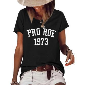 Pro Roe 1973 - Distressed Women's Short Sleeve Loose T-shirt - Seseable
