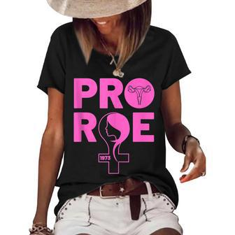 Pro Roe Protect Roe V Wade 1973 Reproductive Rights Women's Short Sleeve Loose T-shirt - Seseable