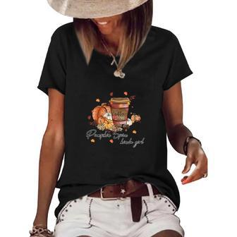 Pumpkin Spice Kinda Girl Fall Lovers Women's Short Sleeve Loose T-shirt - Seseable