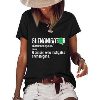 Shenanigator Definition St Patricks Day Graphic Design Printed Casual Daily Basic V3 Women's Short Sleeve Loose T-shirt - Thegiftio UK