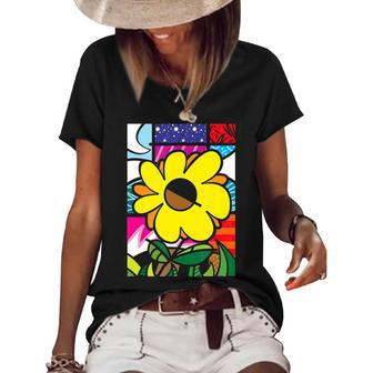 Sunflower Mother Happy Mothers Day Women's Short Sleeve Loose T-shirt - Thegiftio UK