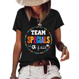 Team Specials Teacher Tribe Squad Back To Primary School Women's Short Sleeve Loose T-shirt - Thegiftio UK
