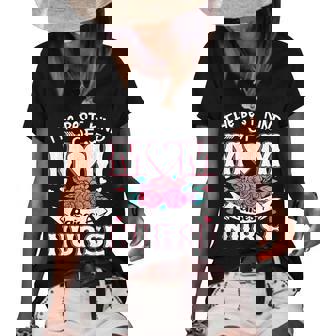 The Best Kind Of Mom Raises A Nurse Mothers Day Women's Short Sleeve Loose T-shirt - Thegiftio