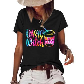 Tie Dye Basic Witch Halloween Night Party Witch Vibes Witchy Women's Short Sleeve Loose T-shirt - Seseable