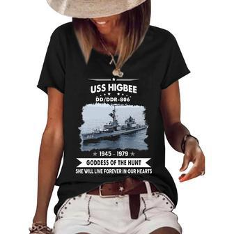 Uss Higbee Dd 806 Front Women's Short Sleeve Loose T-shirt - Monsterry UK