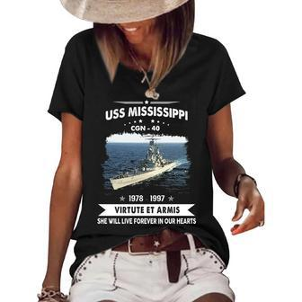 Uss Mississippi Cgn Women's Short Sleeve Loose T-shirt - Monsterry UK
