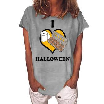 I Love Halloween Meme Instant Costume Quarantine Women's Loosen T-shirt - Seseable
