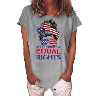Pro Choice Feminist 4Th Of July - Stars Stripes Equal Rights Women's Loosen T-shirt - Seseable