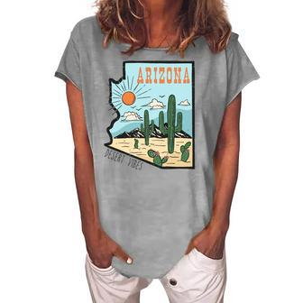 Arizona Desert Vibes Boho Vintage Women's Loosen T-shirt - Seseable