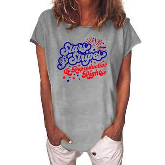 Stars Stripes Reproductive Rights Pro Roe 1973 Pro Choice Women&8217S Rights Feminism Women's Loosen T-Shirt | Mazezy