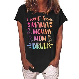 Funny Mama To Mommy Mom Bruh Happy Mothers Day Family V2 Women's Loosen Crew Neck Short Sleeve T-Shirt - Thegiftio UK