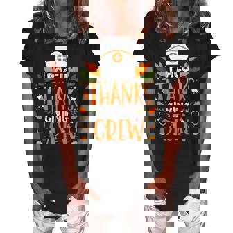 Pacu Thanksgiving Nurse Crew Post Anesthesia Care Unit Women's Loosen Crew Neck Short Sleeve T-Shirt - Thegiftio