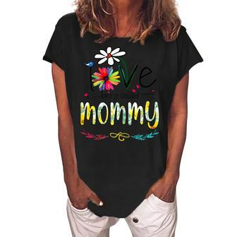 Womens I Love Being Called Mommy Sunflower Mothers Day Gift Women's Loosen Crew Neck Short Sleeve T-Shirt - Thegiftio UK