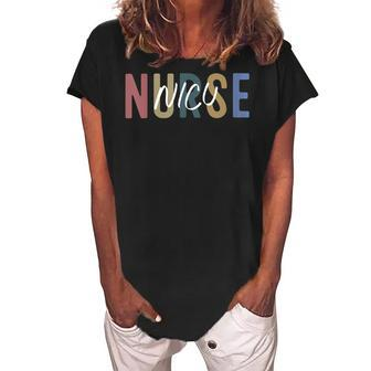 Womens Nicu Nurse Neonatal Labor Intensive Care Unit Nurse Women's Loosen Crew Neck Short Sleeve T-Shirt - Seseable