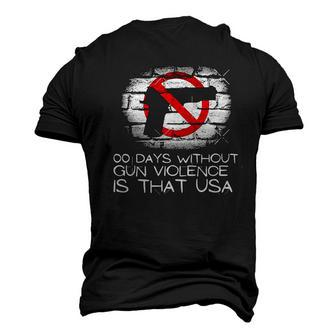 00 Days Without Gun Violence Is That USA Highland Park Shooting Men's 3D T-shirt Back Print - Seseable