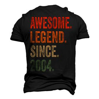 18Th Birthday Gift 18 Years Nager Legend Since 2004 Men's 3D Print Graphic Crewneck Short Sleeve T-shirt - Thegiftio UK